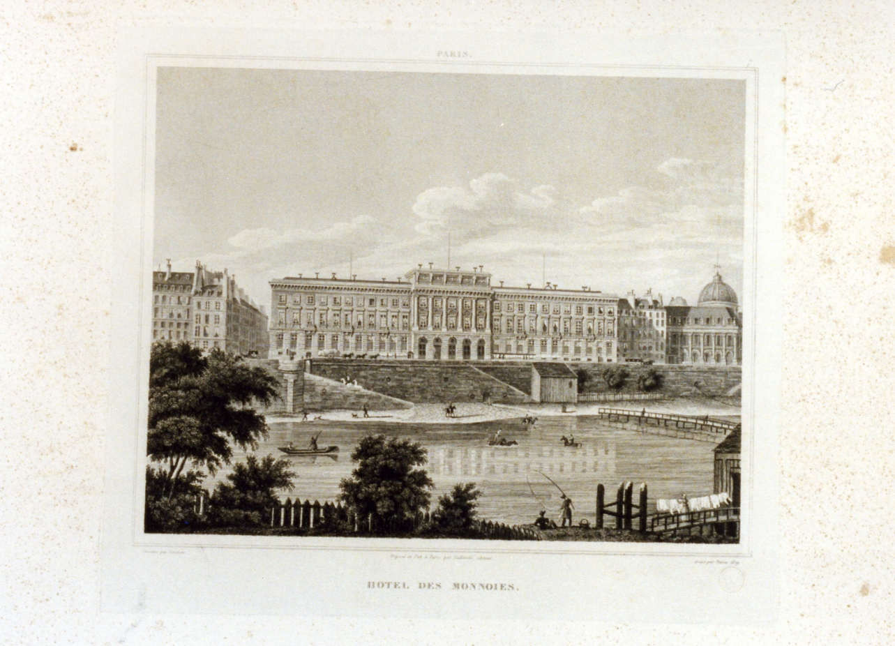 paesaggio con architetture (stampa) di Durau Louis, Civeton Christophe (sec. XIX)
