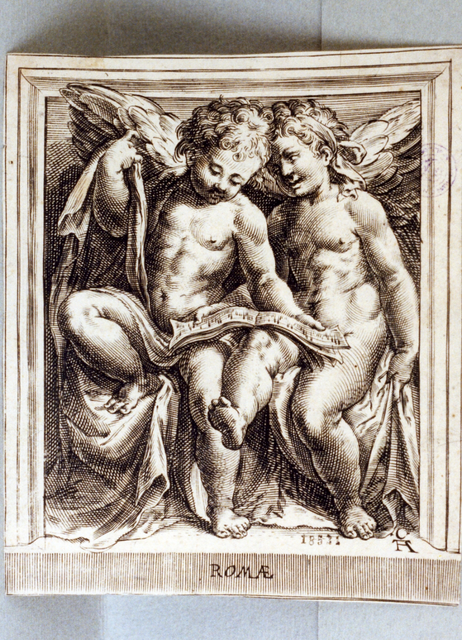 angeli musicanti (stampa) di Alberti Cherubino (secc. XVI/ XVII)