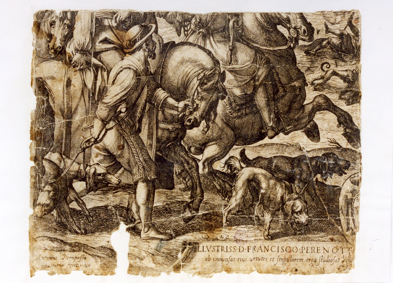 scena di caccia (stampa) di Tempesta Antonio (sec. XVI)