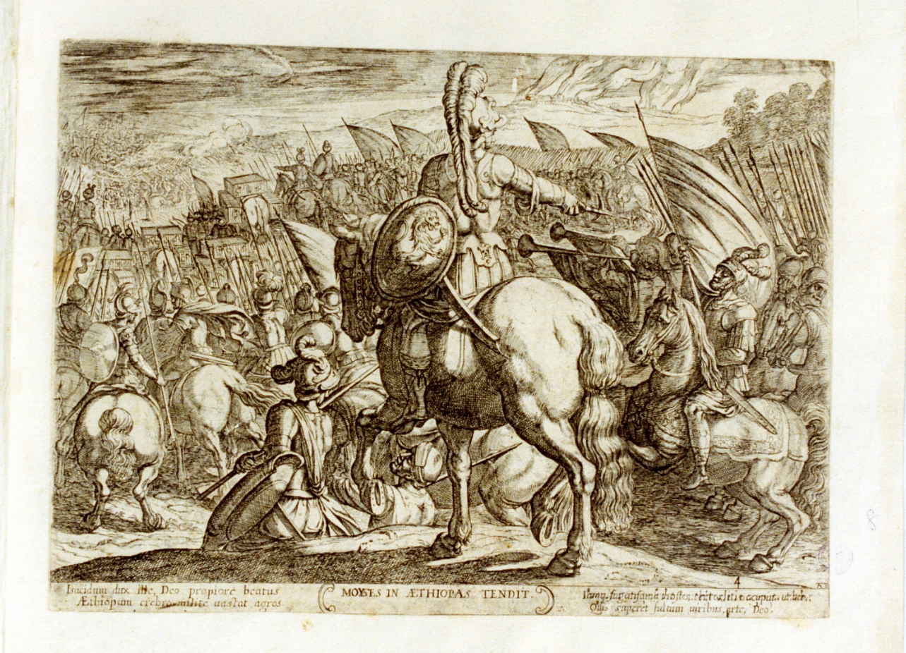 campo di battaglia (stampa) di Tempesta Antonio (secc. XVI/ XVII)