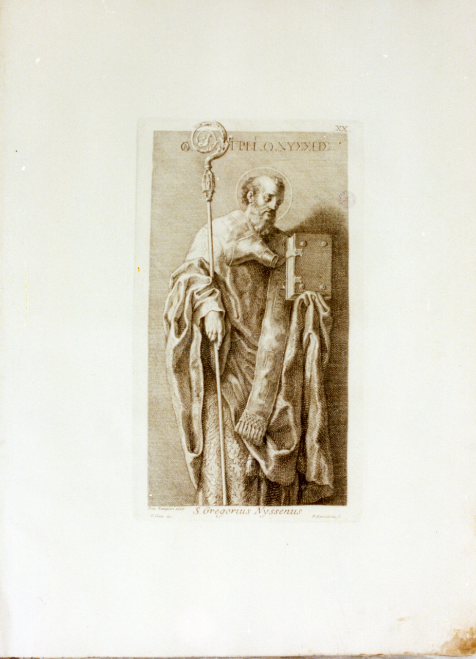San Gregorio Nisseno (stampa) di Vanni Niccolò, Bartolozzi Francesco (sec. XVIII)