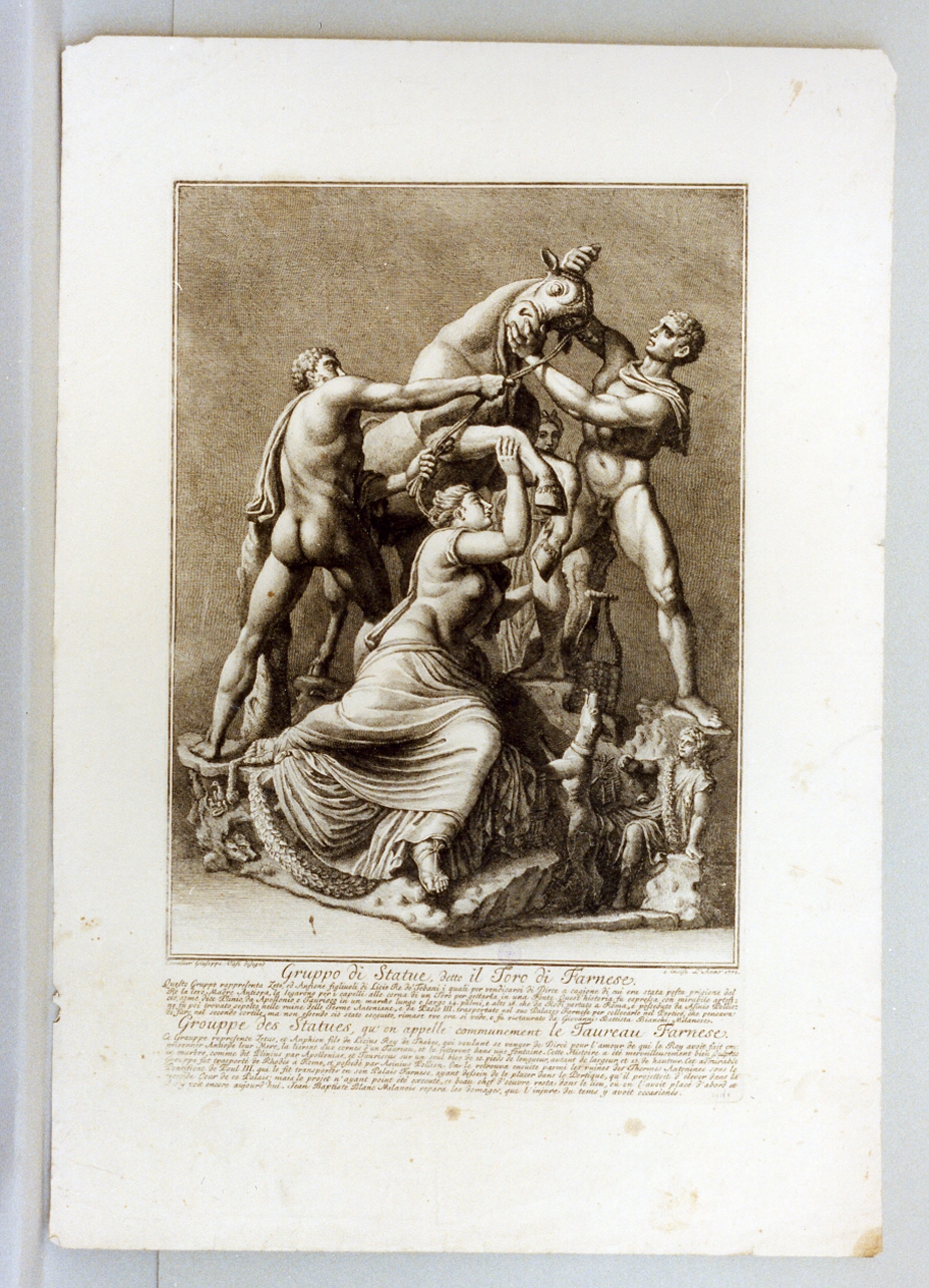 sacrificio di Dirce (stampa) di Vasi Giuseppe (sec. XVIII)