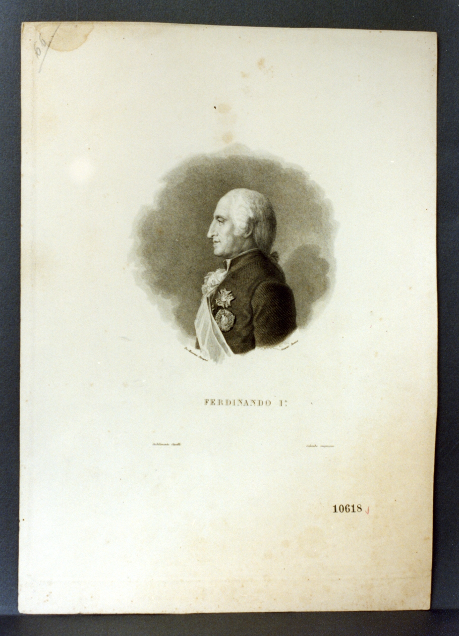 ritratto d'uomo (stampa) di Guzzi Giuseppe (sec. XIX)
