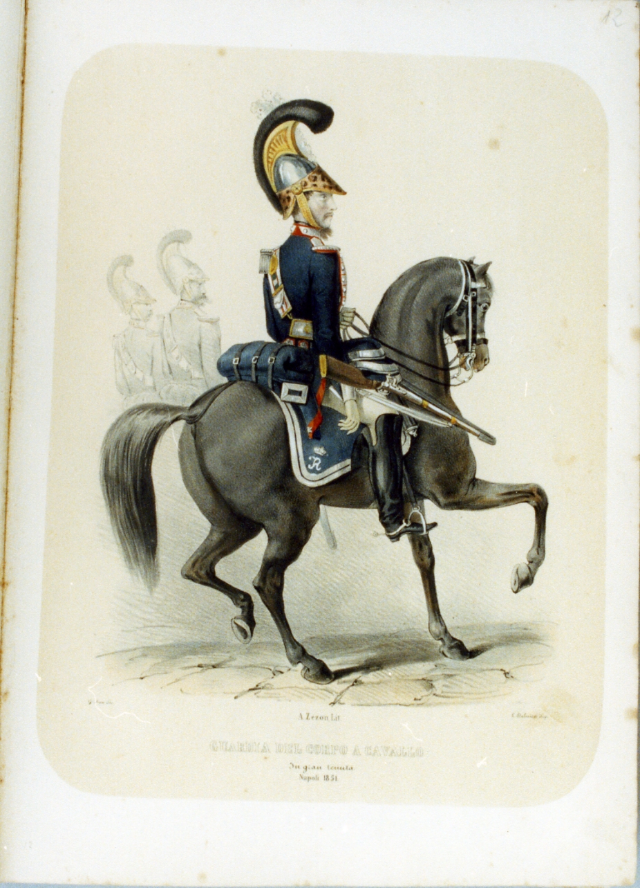 figura maschile (stampa a colori) di Ruo Gennaro, Zezon Antonio (sec. XIX)