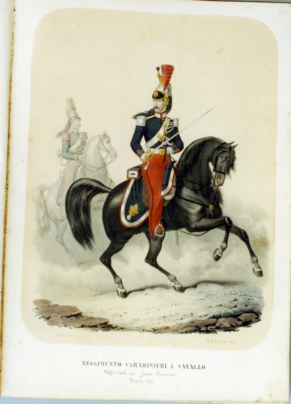 figura maschile (stampa a colori) di Zezon Antonio (sec. XIX)