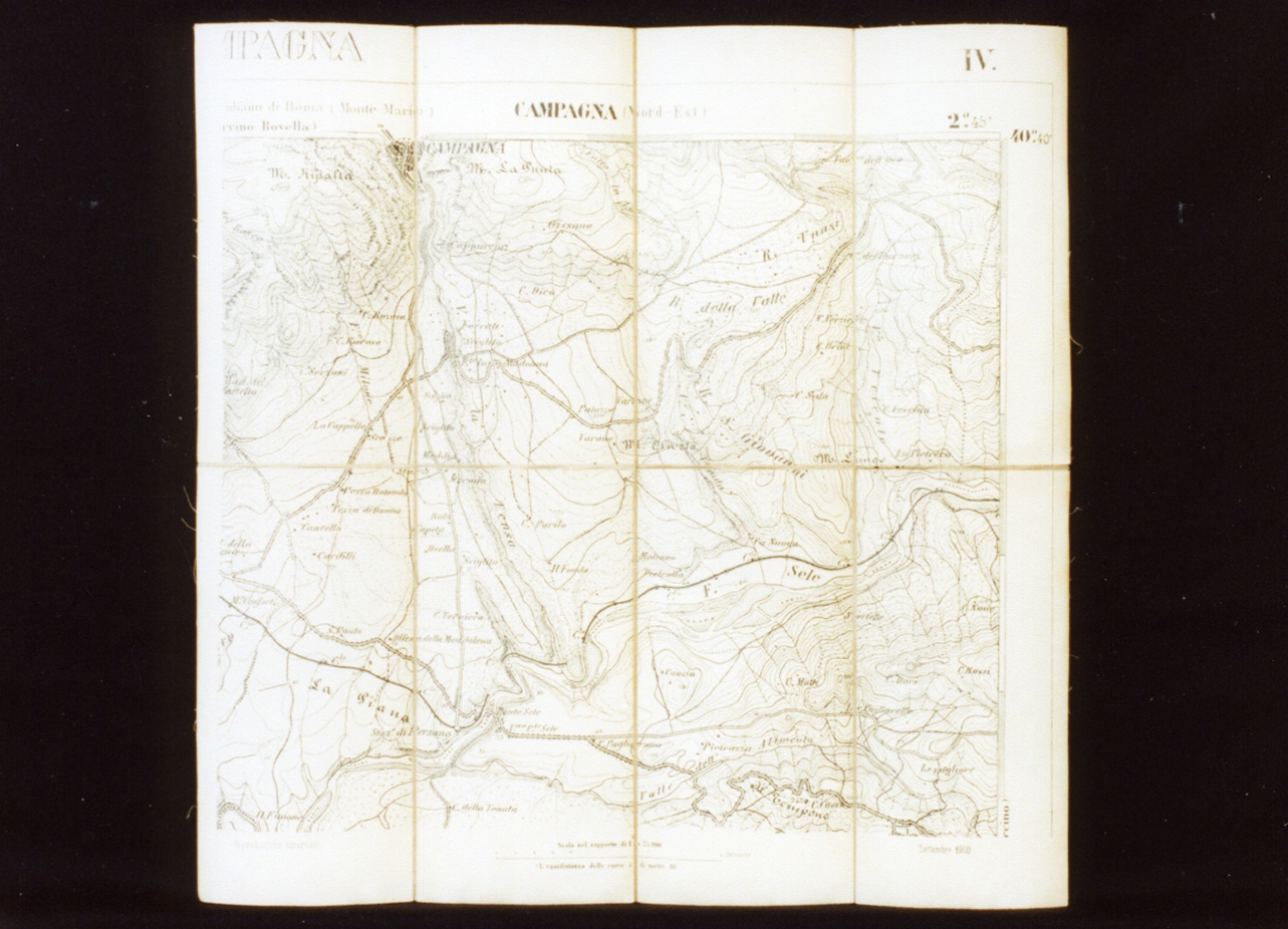 carta geografica di Campagna (stampa) - ambito italiano (sec. XX)