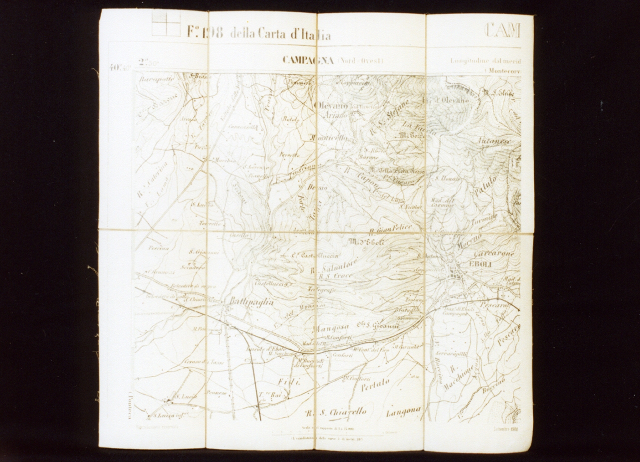 carta geografica di Campagna (stampa) - ambito italiano (sec. XX)