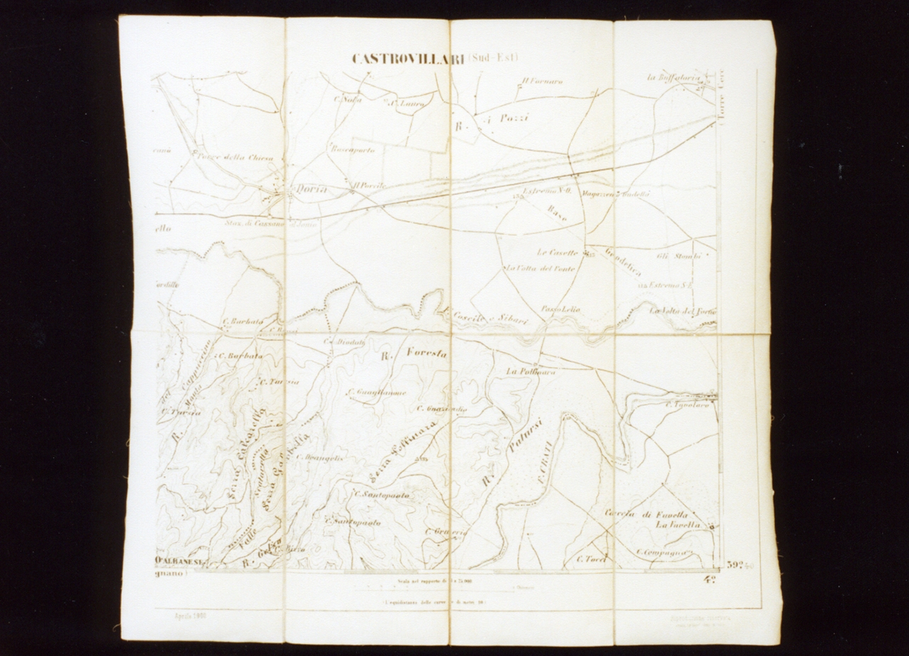 carta geografica di Castrovillari (stampa) - ambito italiano (sec. XX)