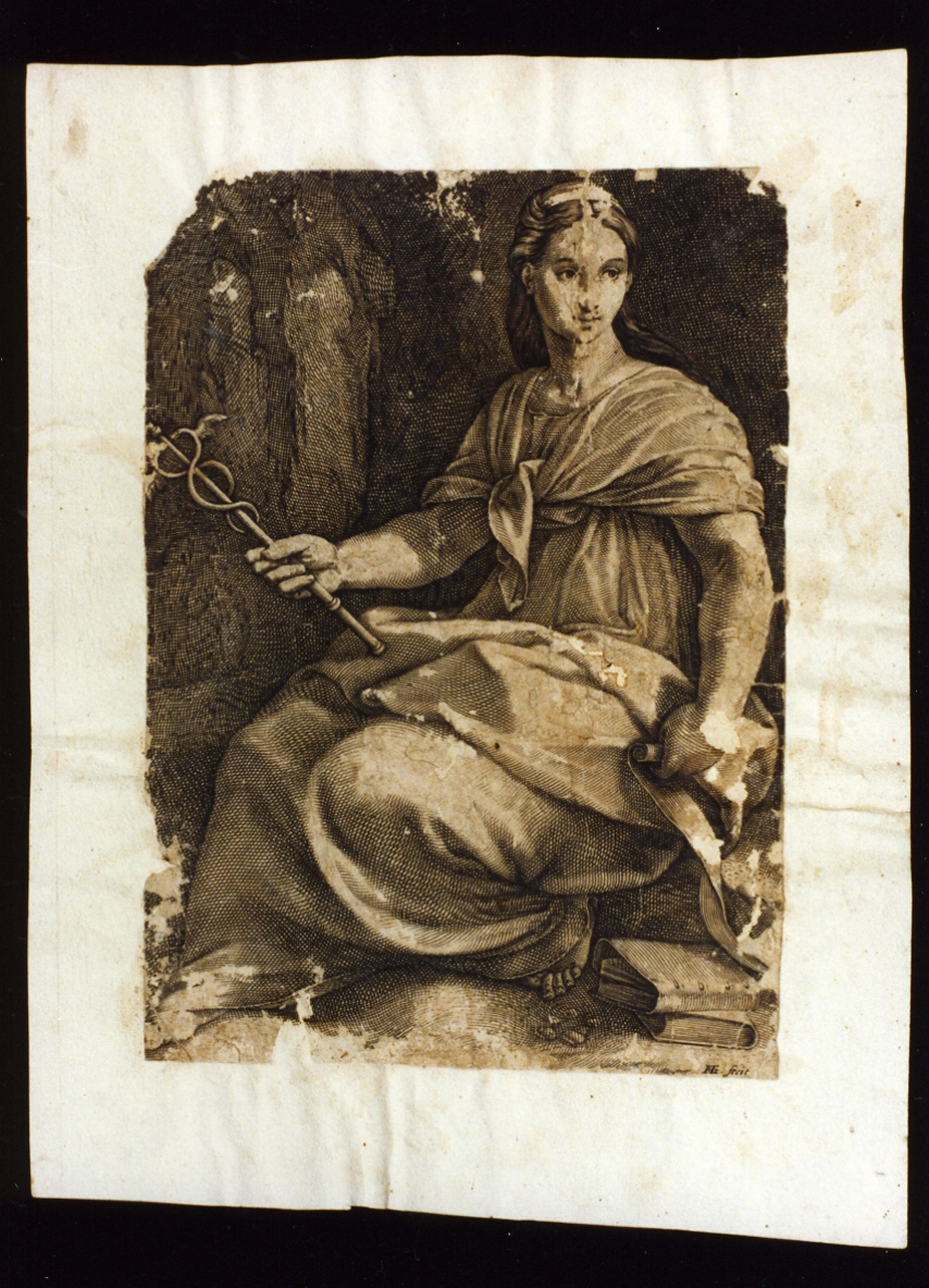 allegoria della medicina e chirurgia (stampa) di Goltzius Hendrick (secc. XVI/ XVII)