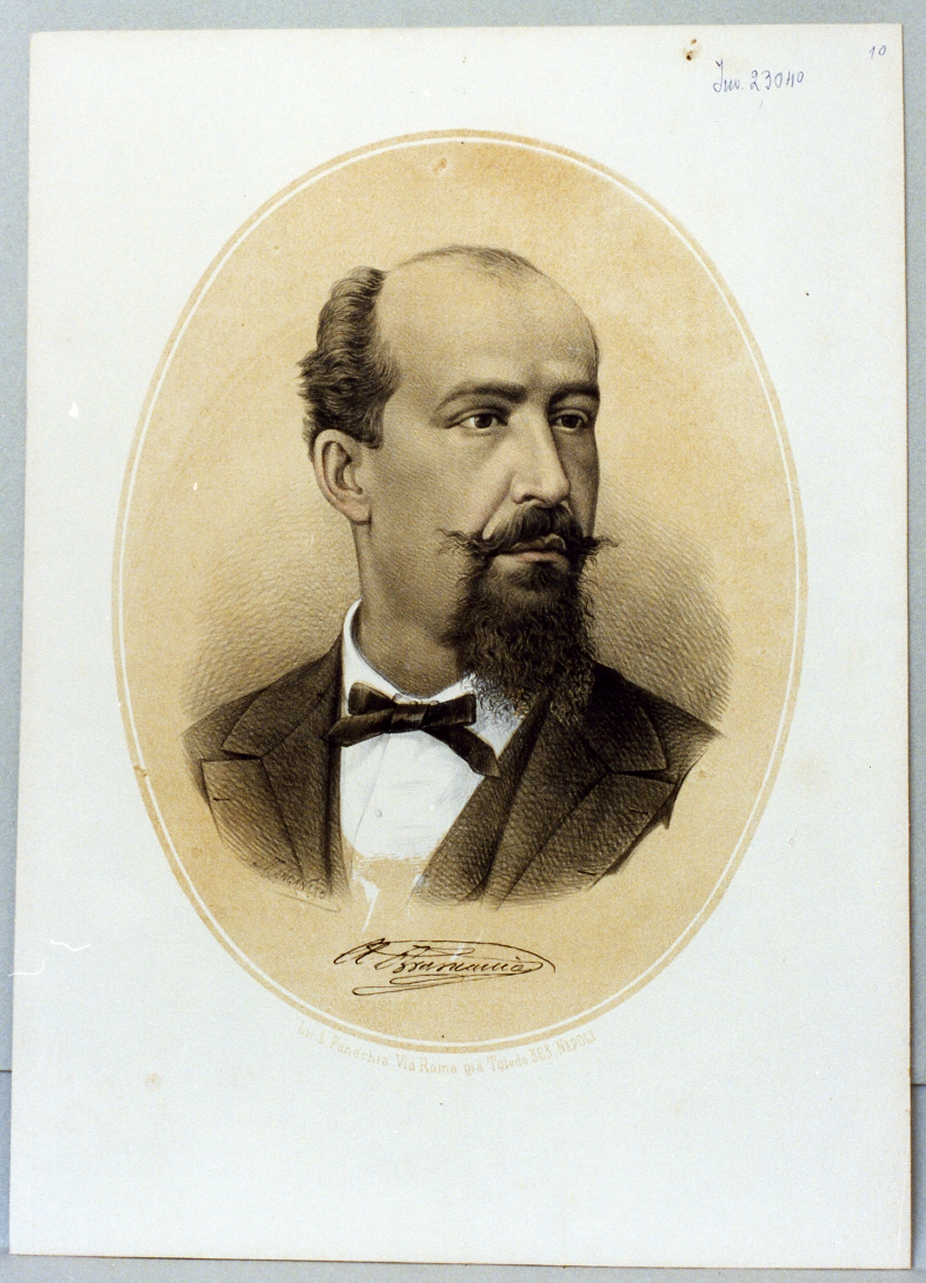 ritratto di Antonio Brancaccio (stampa) di Manganaro Antonio (sec. XIX)