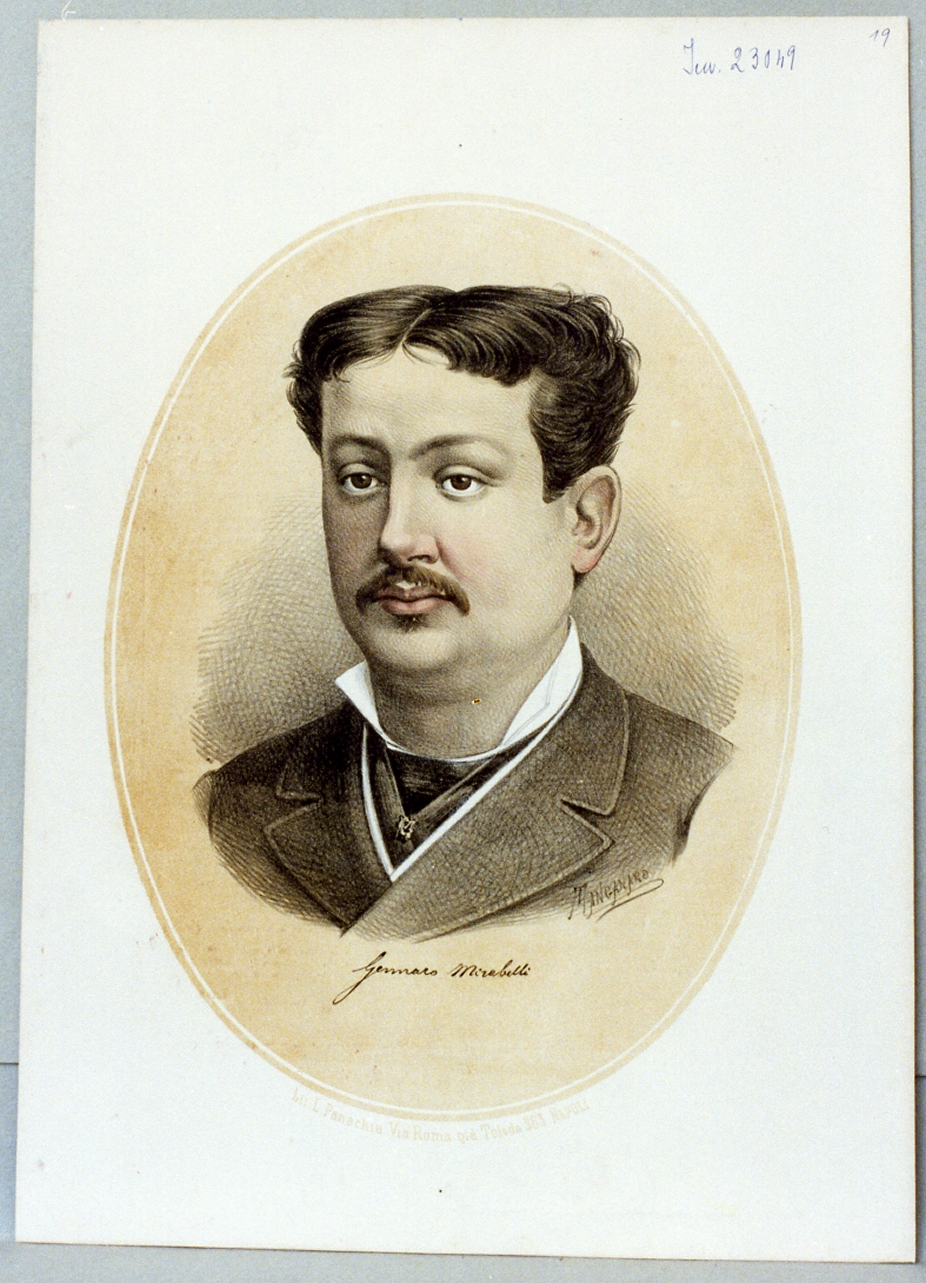 ritratto di Gennaro Mirabella (stampa) di Manganaro Antonio (sec. XIX)