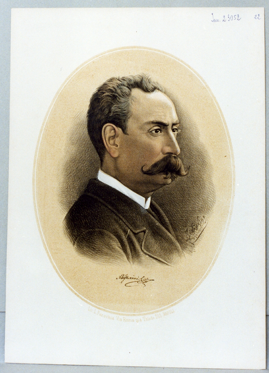 ritratto di Alfonso Vastarini Cresi (stampa) di Manganaro Antonio (sec. XIX)