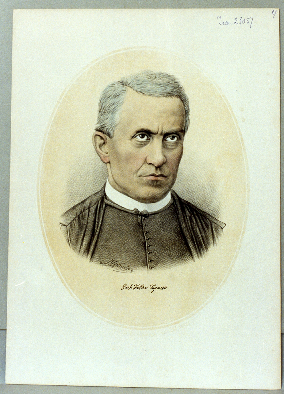 ritratto di Felice Toscano (stampa) di Manganaro Antonio (sec. XIX)