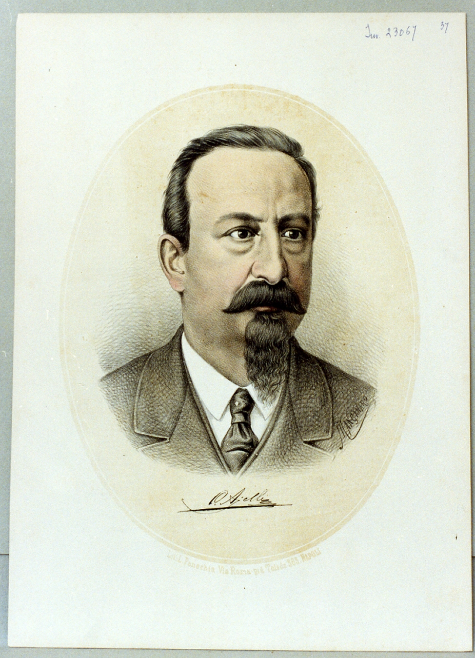 ritratto di Carlo Ajello (stampa) di Manganaro Antonio (sec. XIX)