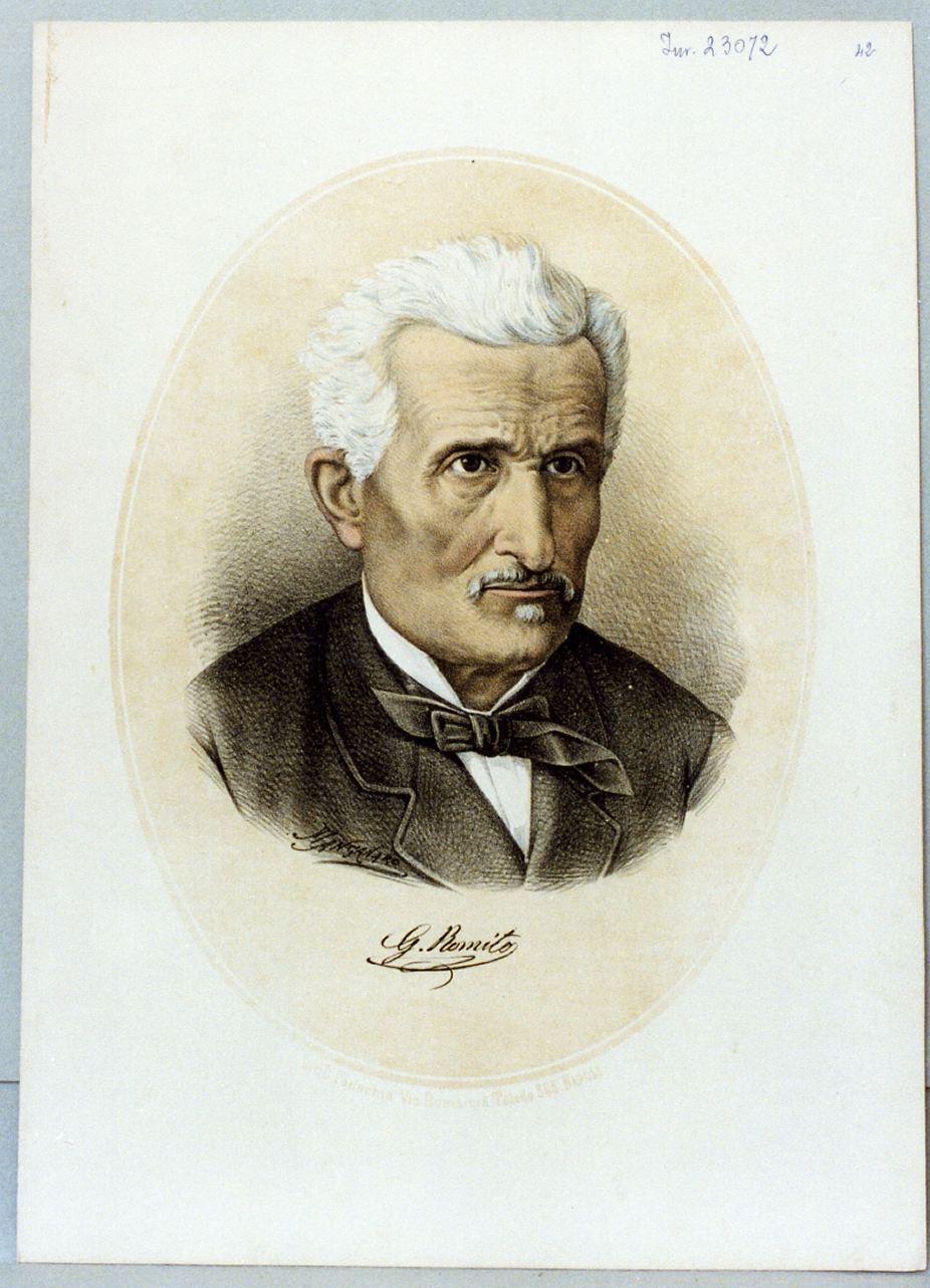 ritratto di Gioacchino Romito (stampa) di Manganaro Antonio (sec. XIX)