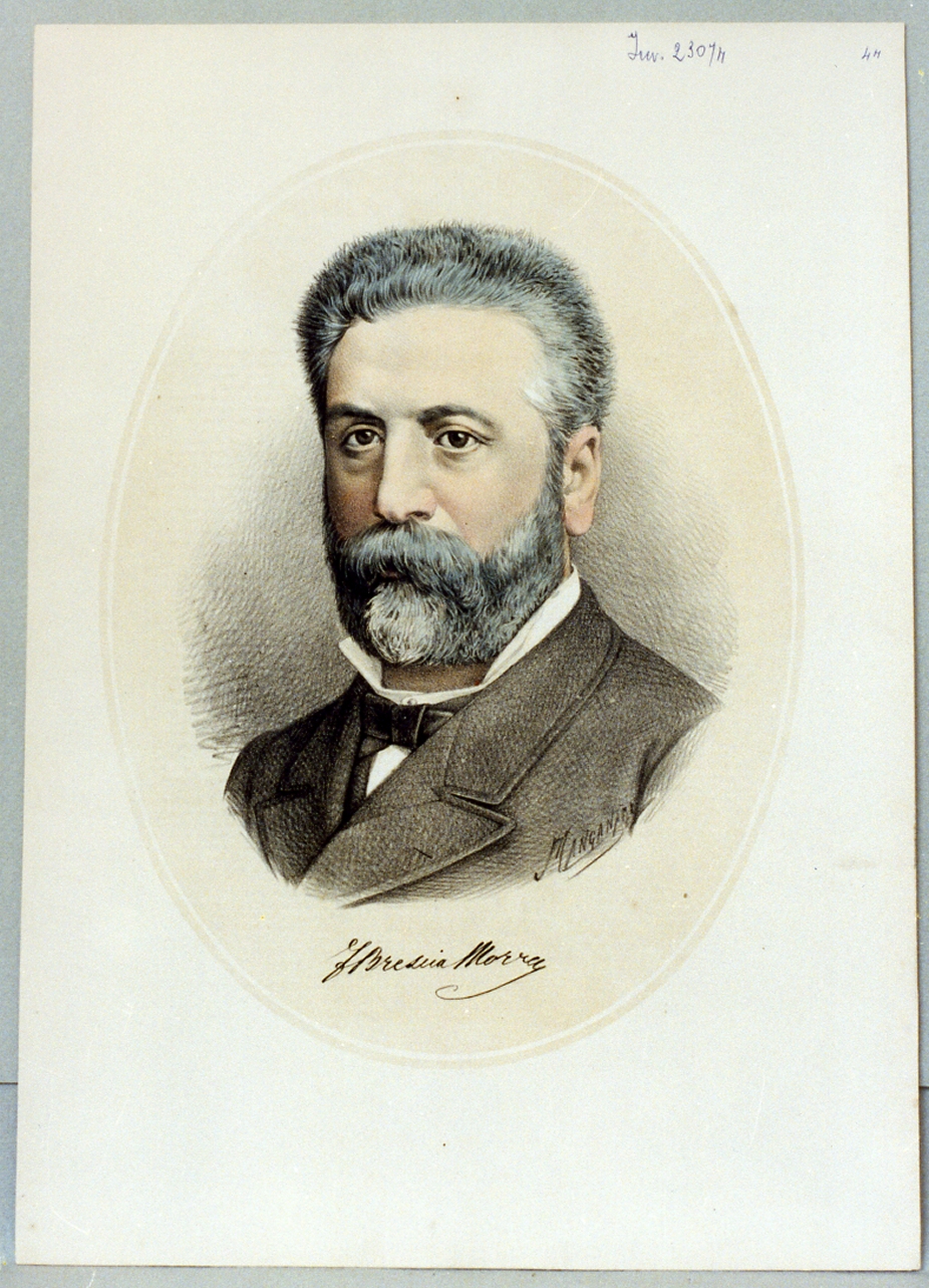 ritratto di Francesco Brescia Morra (stampa) di Manganaro Antonio (sec. XIX)