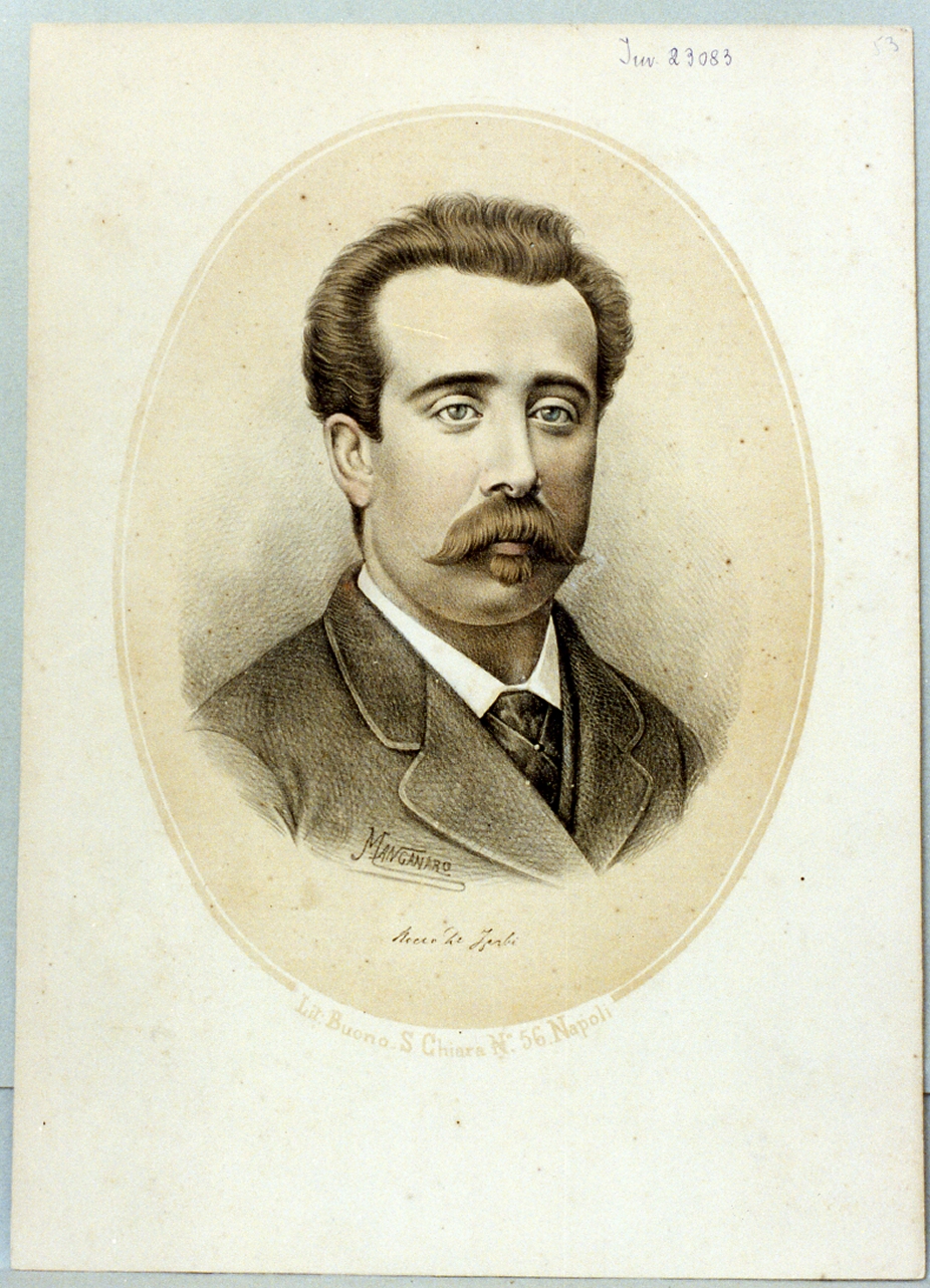 ritratto di Rocco de Zerbi (stampa) di Manganaro Antonio (sec. XIX)