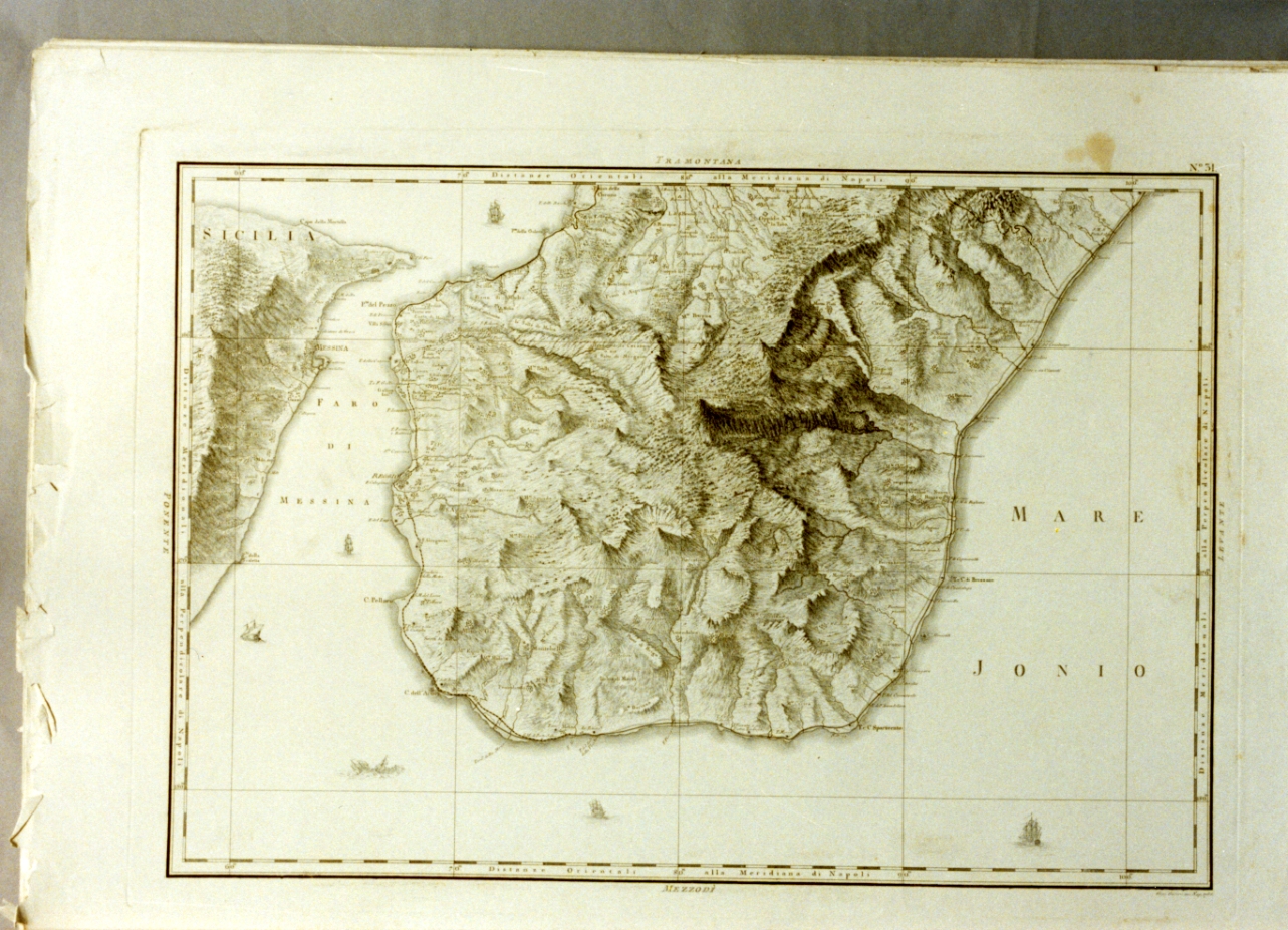 carta geografica di una provincia del Regno di Napoli (stampa) di Guerra Giuseppe (sec. XVIII)