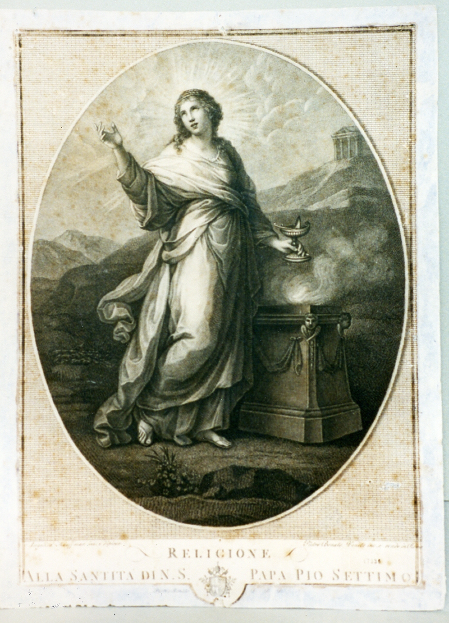 figura femminile (stampa) di Bonato Pietro (secc. XVIII/ XIX)