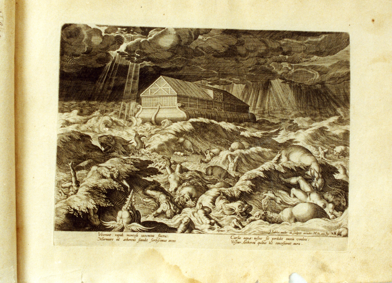 diluvio universale (stampa) di Sadeler Jan il Vecchio (sec. XVI)
