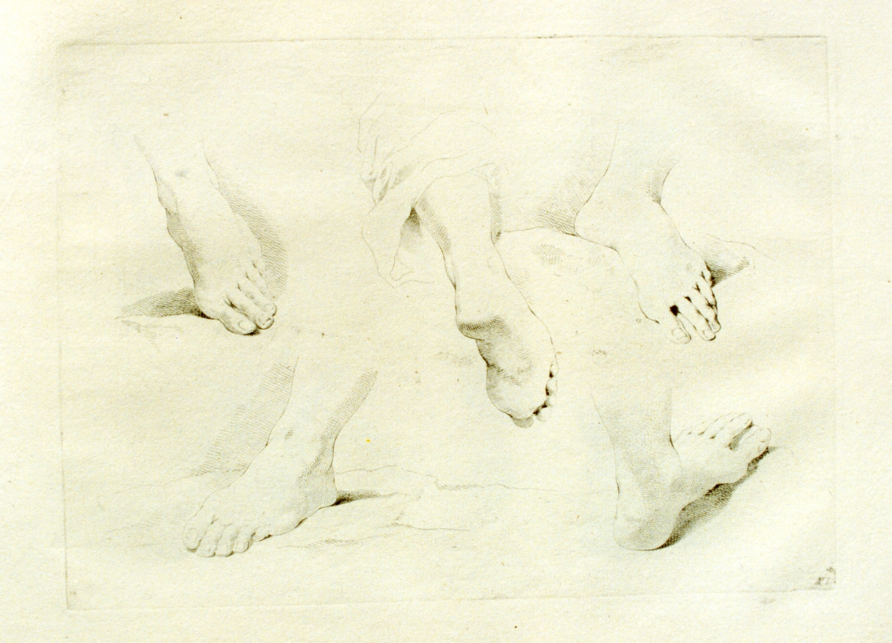 studio di piedi (stampa) di Pitteri Marco Alvise (sec. XVIII)