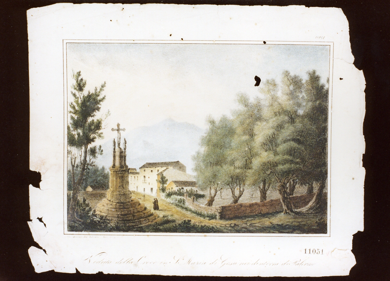 paesaggio (stampa a colori) - ambito italiano (sec. XIX)
