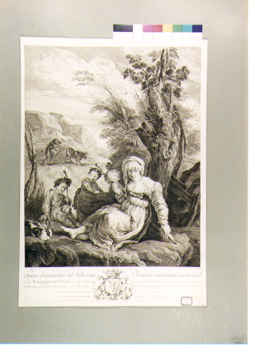 allegoria della vita umana (stampa) di Thomassin Simon Henri, Fetti Domenico (secc. XVII/ XVIII)