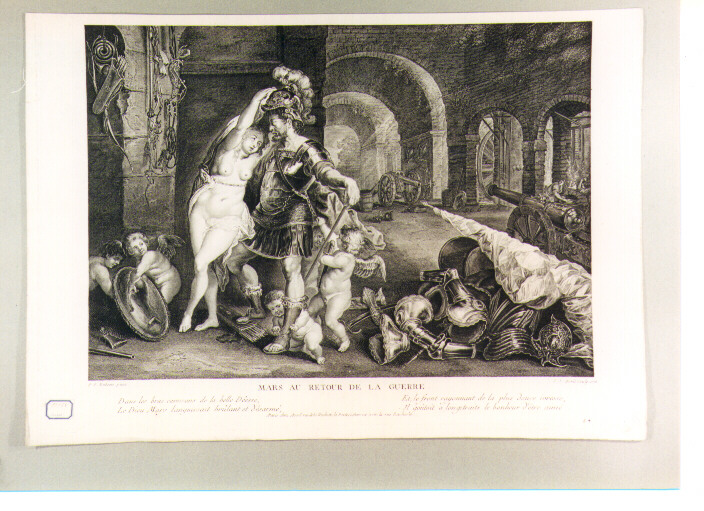 Marte (stampa) di Rubens Pieter Paul, Avril Jean Jacques (sec. XVIII)
