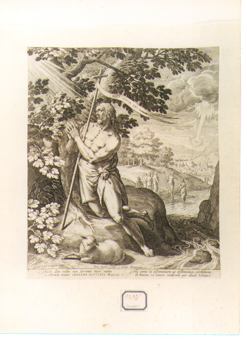 San Giovanni Battista (stampa) di Sadeler Jan il Vecchio (prima metà sec. XVII)