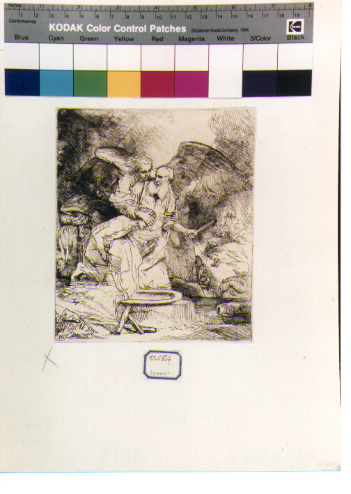 sacrificio di Isacco (stampa) di Van Rijn Rembrandt Harmenszoon (sec. XVII)