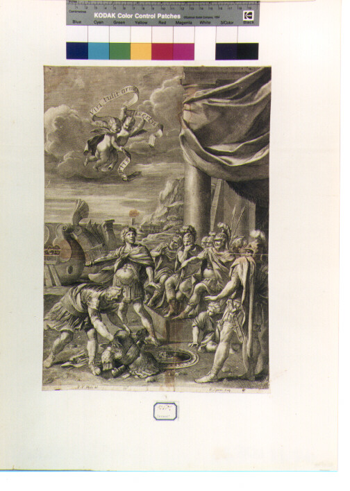 suicidio di Aiace (stampa) di Mola Pier Francesco, Spierre François (terzo quarto sec. XVII)