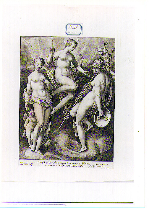 Venere, Diana e Minerva (stampa) di Van der Straet Jan detto Giovanni Stradano, Collaert Adriaen (sec. XVI)