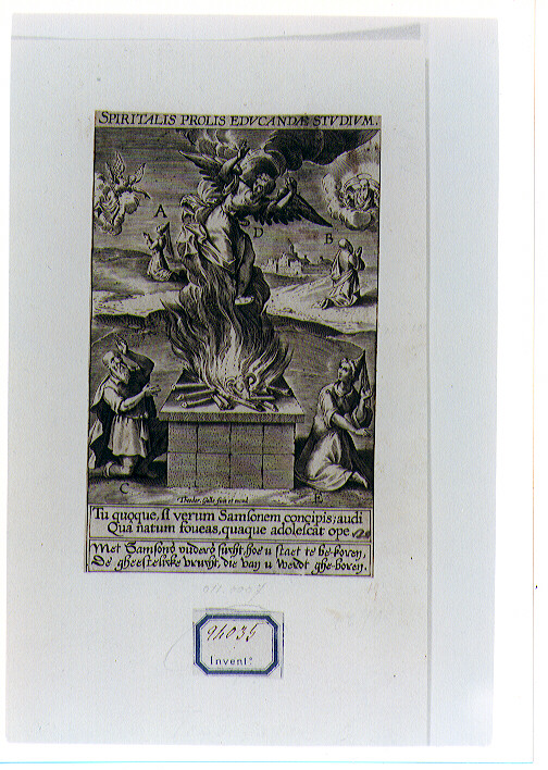 profezia della nascita di Sansone (stampa) di Galle Theodor (sec. XVII)