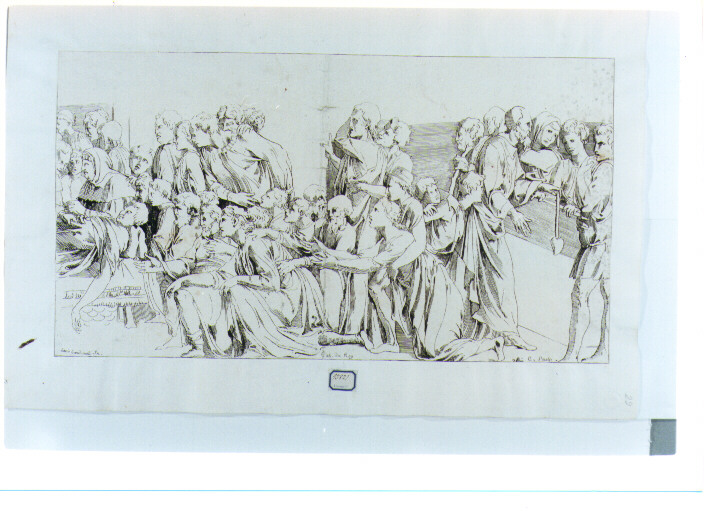 lezione di anatomia (stampa) di Bandinelli Bartolomeo detto Baccio Bandinelli, De Caylus Anne Claude Philippe (sec. XVIII)