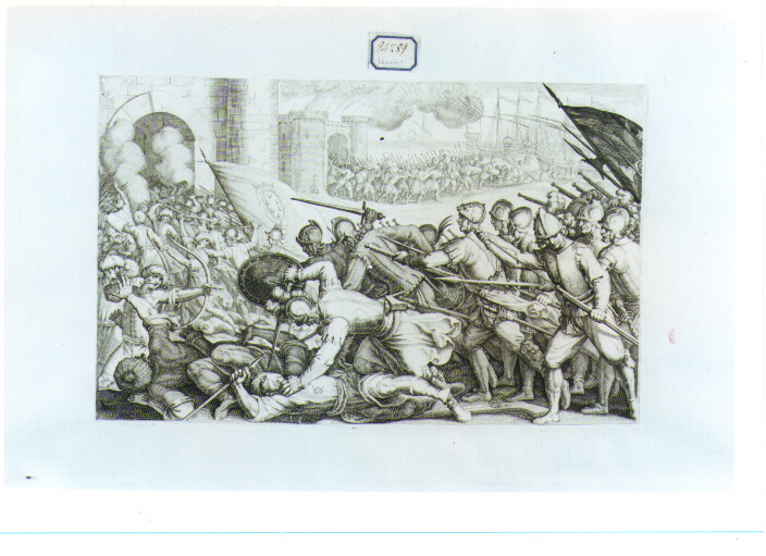 presa della città di Bona (stampa) di Callot Jacques, Barbatelli Bernardino detto Poccetti (sec. XVII)