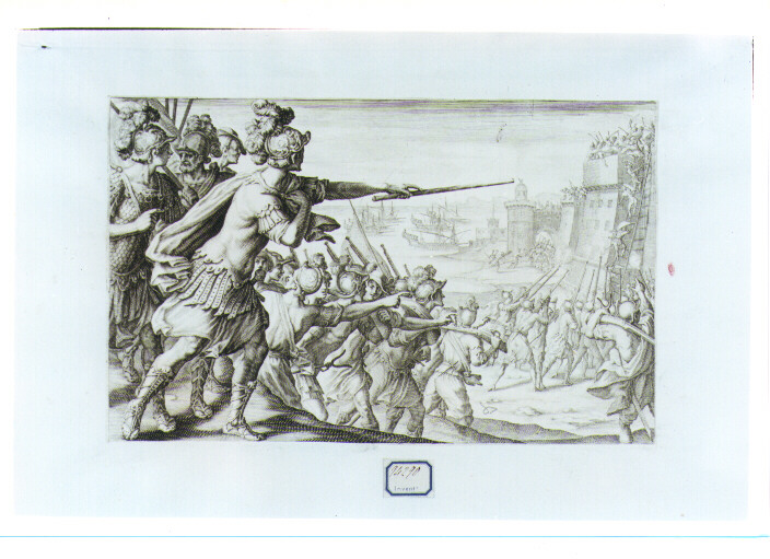 presa della città di Bona (stampa) di Barbatelli Bernardino detto Poccetti, Callot Jacques (sec. XVII)