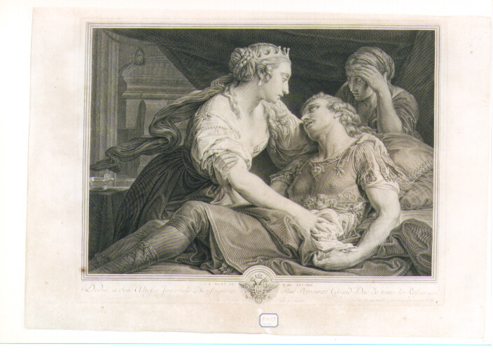 morte di Marco Antonio (stampa) di Wille Johann Georg (sec. XVIII)