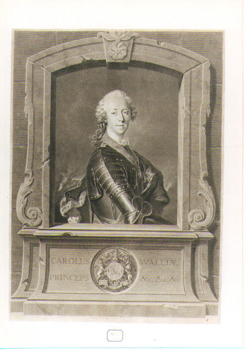 ritratto del Principe Carlo (stampa) di Wille Johann Georg (sec. XVIII)