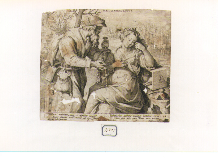 Allegoria del temperamento umano (stampa) di De Vos Marten (prima metà sec. XVII)