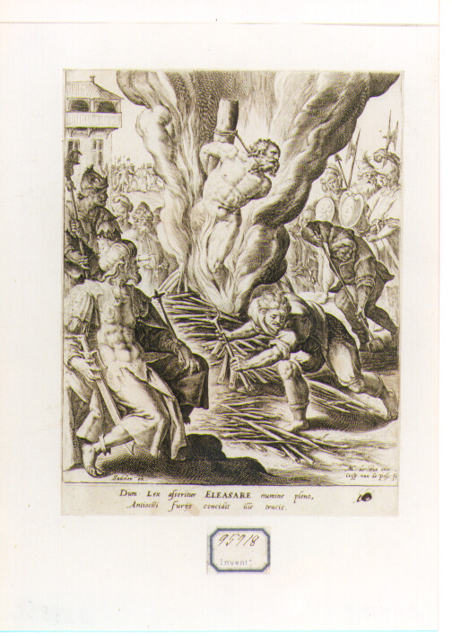martirio di Eleazaro (stampa) di De Vos Marten (seconda metà sec. XVI)