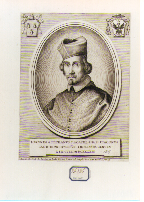 Ritratto del Cardinale Giovanni Stefano Donghi (stampa) di Clouwet Albertus (sec. XVII)