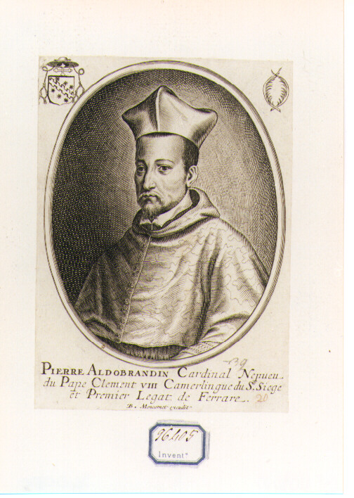 Ritratto del Cardinale Piero Aldobrandini (stampa) - ambito francese (sec. XVII)