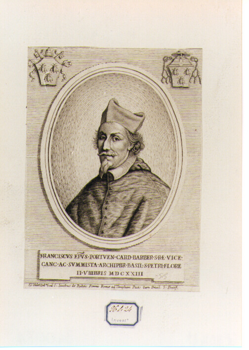 Ritratto del Cardinale Francesco Barberini (stampa) - ambito francese (sec. XVII)