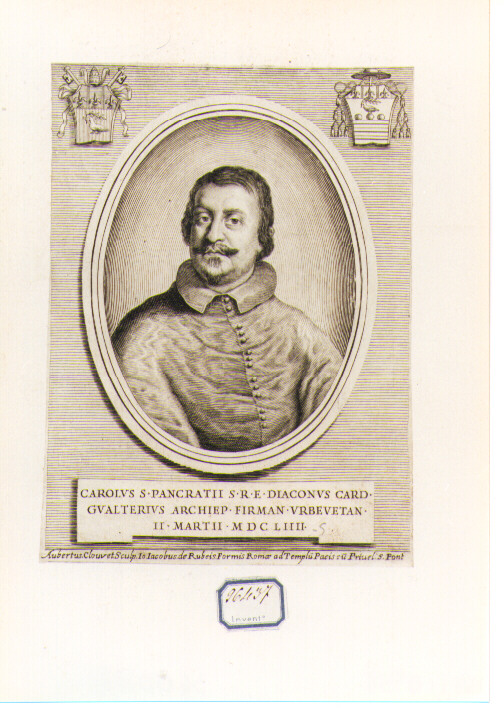 Ritratto del Cardinale Carlo Firman (stampa) di Clouwet Albertus (sec. XVII)