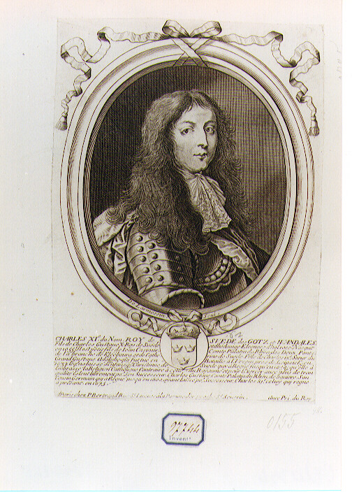 ritratto d'uomo (stampa) di De Larmessin Nicolas il Vecchio (ultimo quarto sec. XVII)