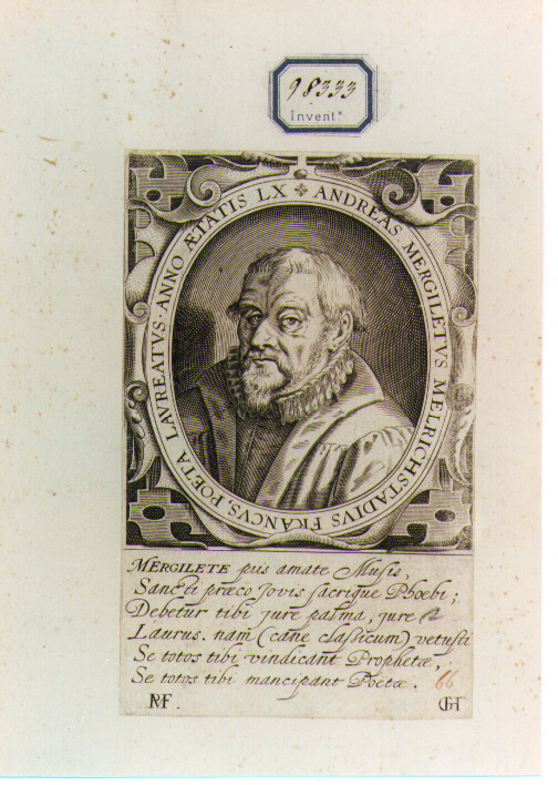 ritratto d'uomo (stampa) di Grandhomme Jacques il Giovane (seconda metà sec. XVII)