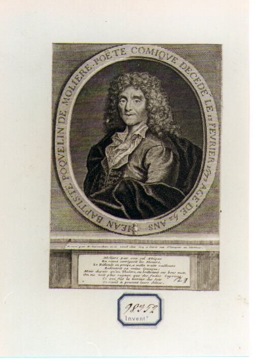 ritratto d'uomo (stampa) di Desrochers Etienne Jehandier (sec. XVIII)
