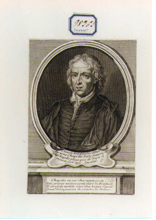 ritratto d'uomo (stampa) di Desrochers Etienne Jehandier (sec. XVIII)