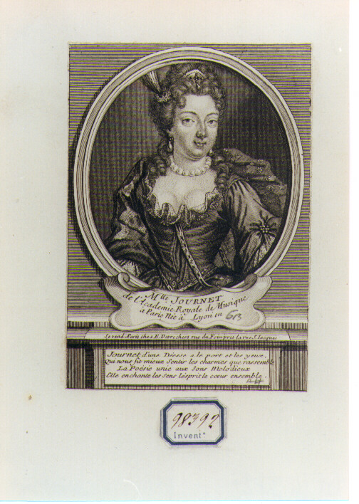 ritratto di donna (stampa) di Desrochers Etienne Jehandier (CERCHIA) (sec. XVIII)