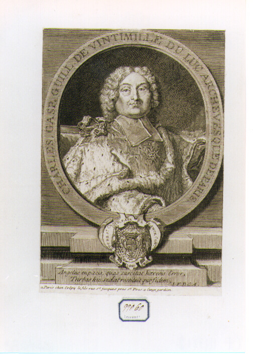 ritratto d'uomo (stampa) di Crepy Louis (CERCHIA) (sec. XVIII)